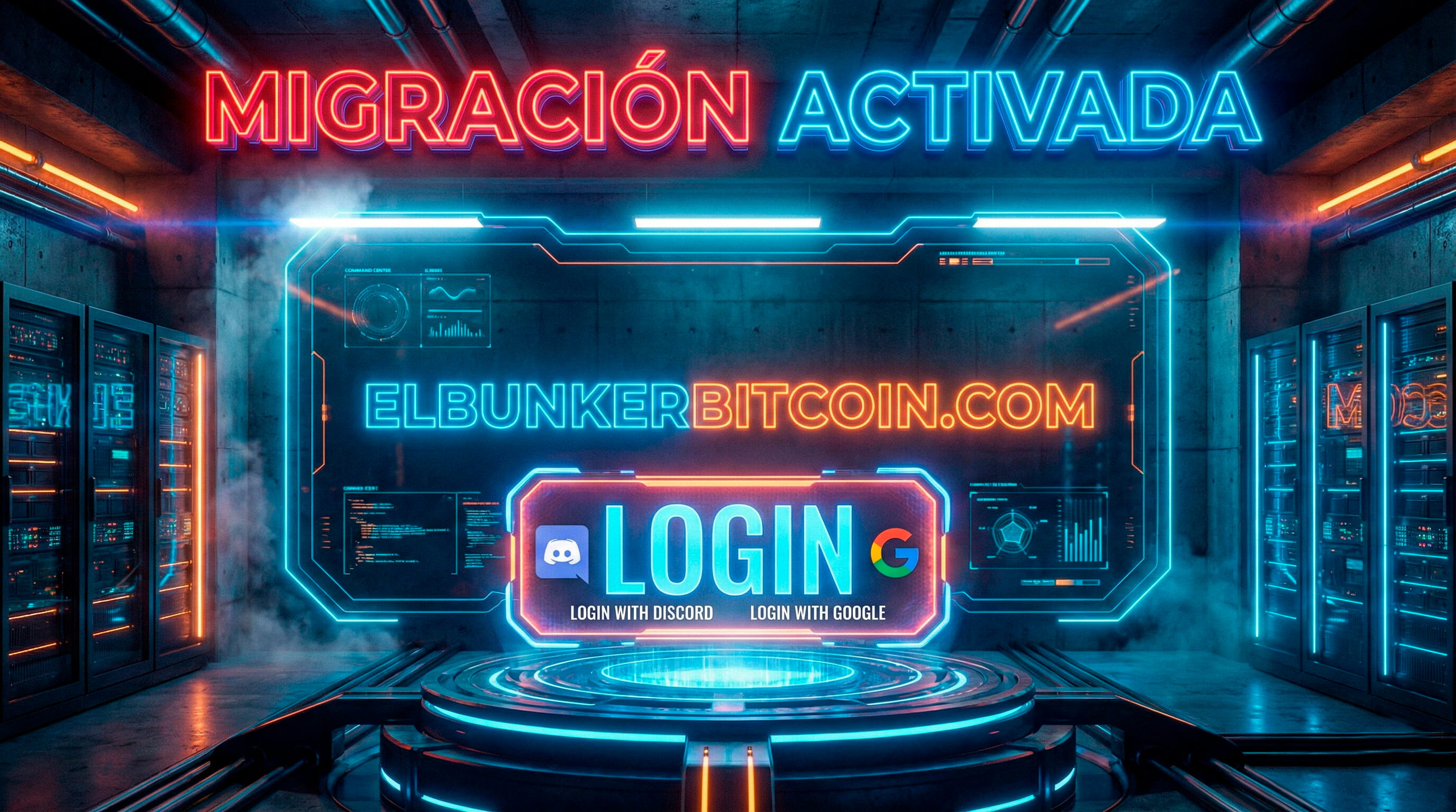 📡 BASE CENTRAL OPERATIVA: Lanzamiento de ELBUNKERBITCOIN.COM (Protocolo de Migración)